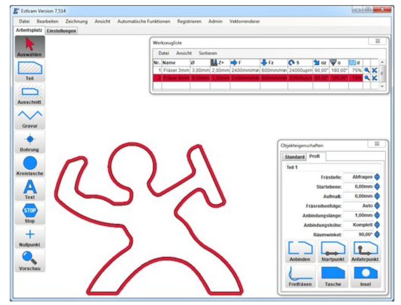 Estlcam 8 The tool list (English) 